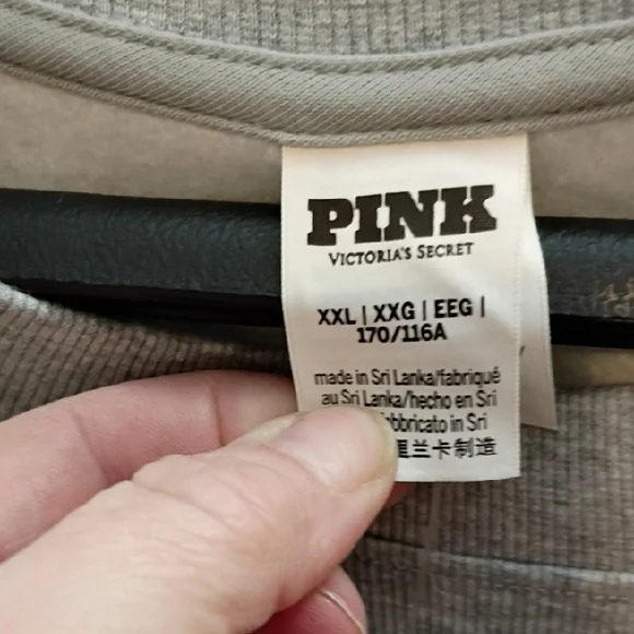 PINK Victoria's Secret Gray Sweatshirt - Picture 3 of 8